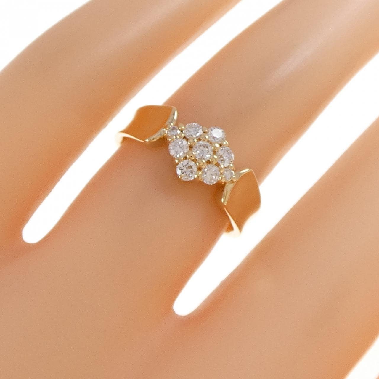 K18YG ダイヤモンド リング 0.30CT