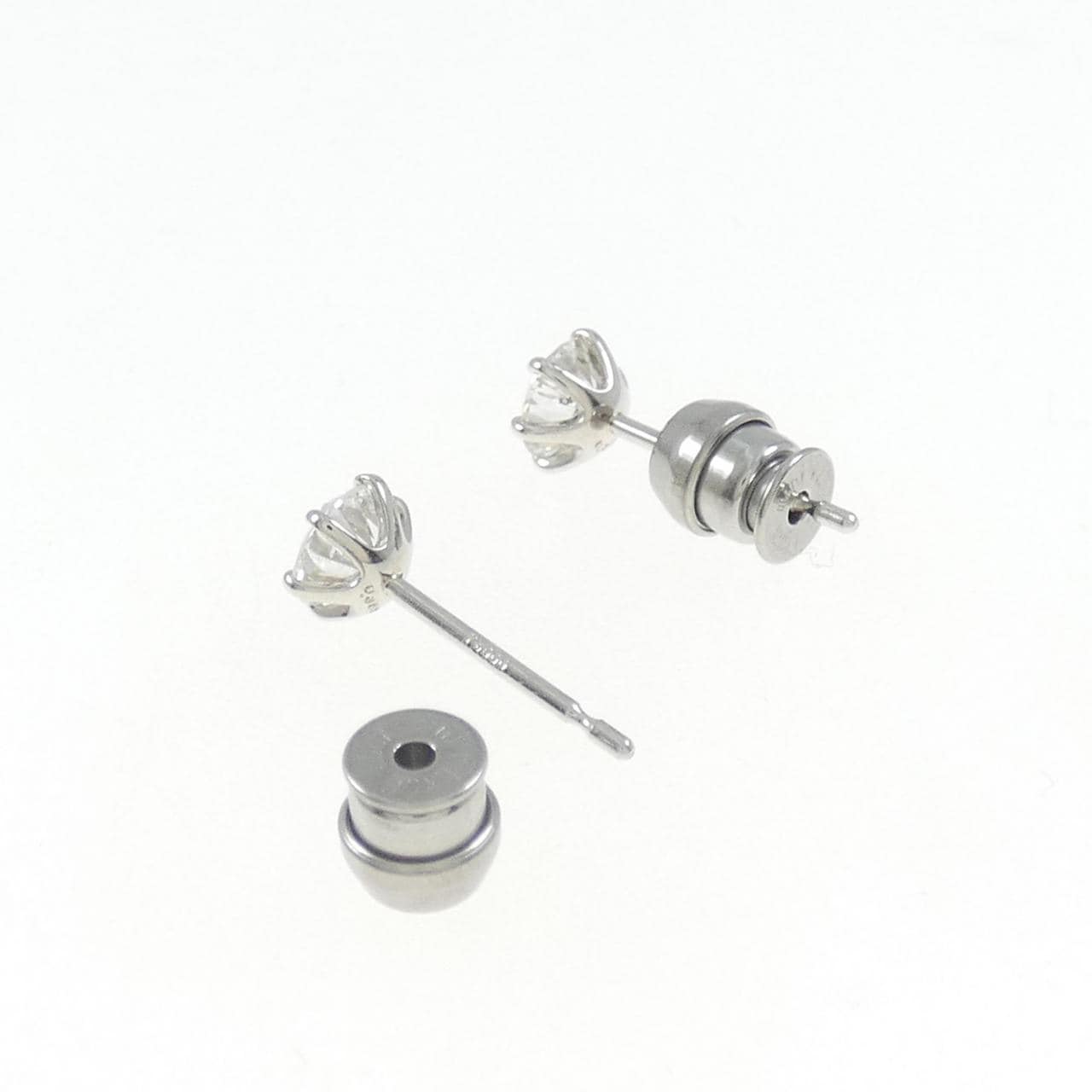 【リメイク】PT/ST ダイヤモンド ピアス 0.352CT 0.363CT H I1 VG-GOOD