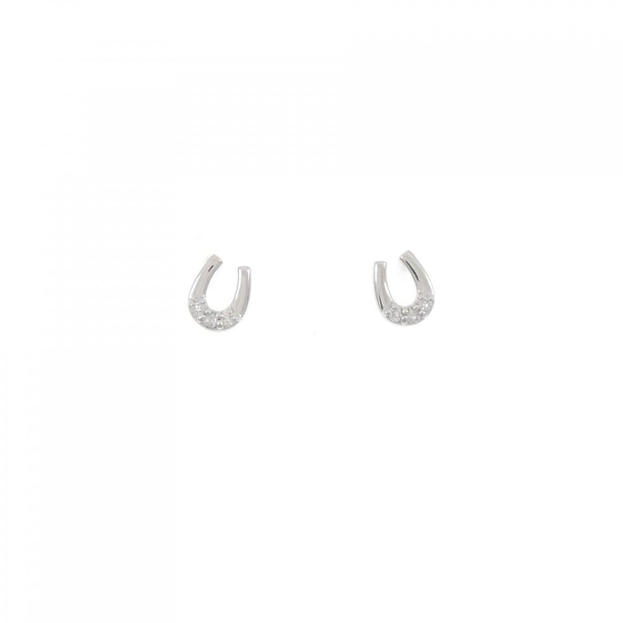 PT900 ホースシュー ダイヤモンド ピアス