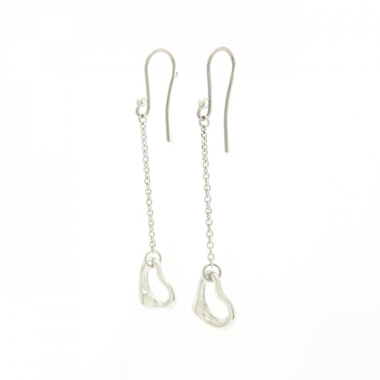 ティファニー オープンハート ドロップ ピアス