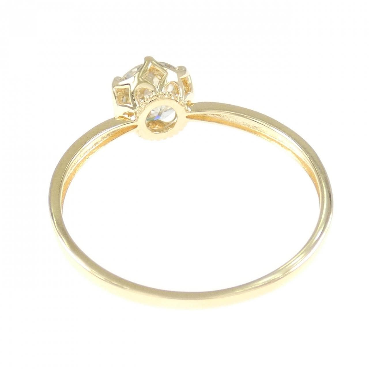 K18YG ソリティア ダイヤモンド リング 1.00CT