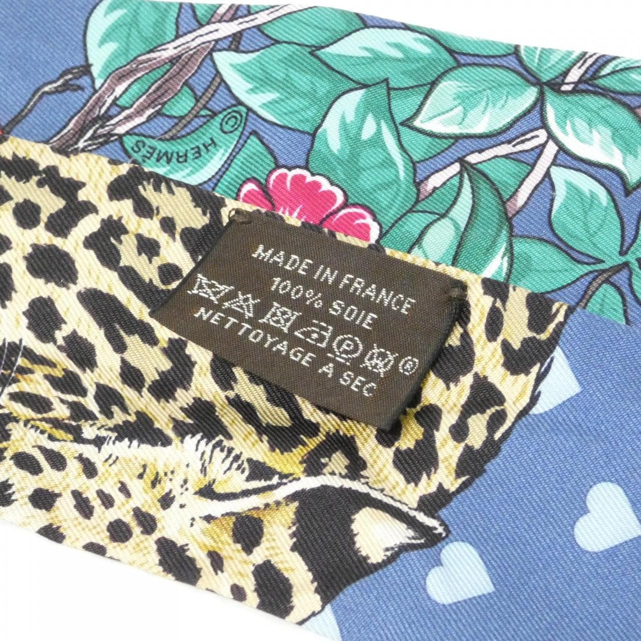 エルメス JUNGLE LOVE LOVE ツイリー 063513S スカーフ