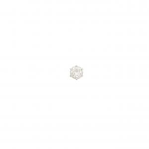 PT900 ソリティア ダイヤモンド ピアス 0.25CT 片耳