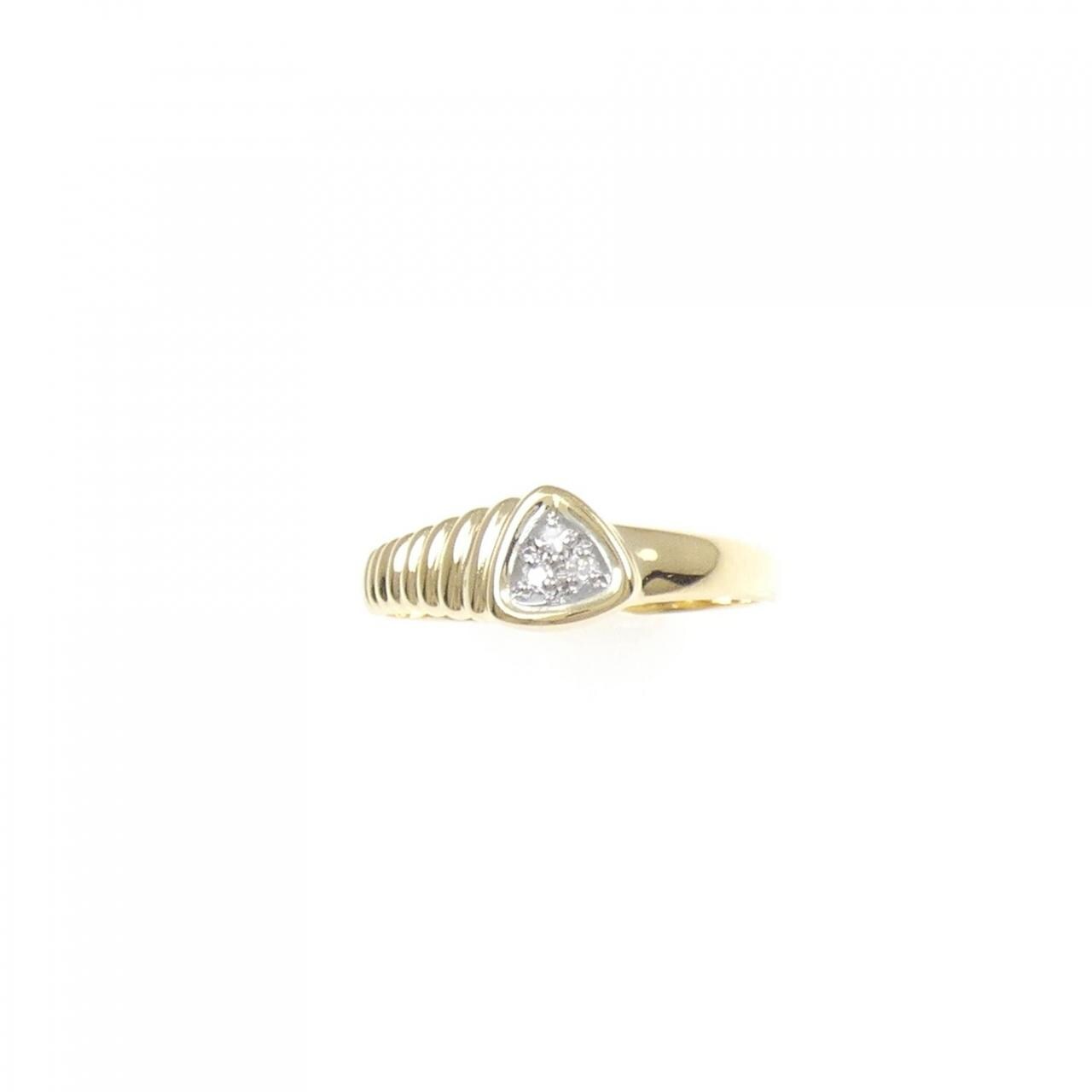 K18YG/PT ダイヤモンド リング 0.03CT