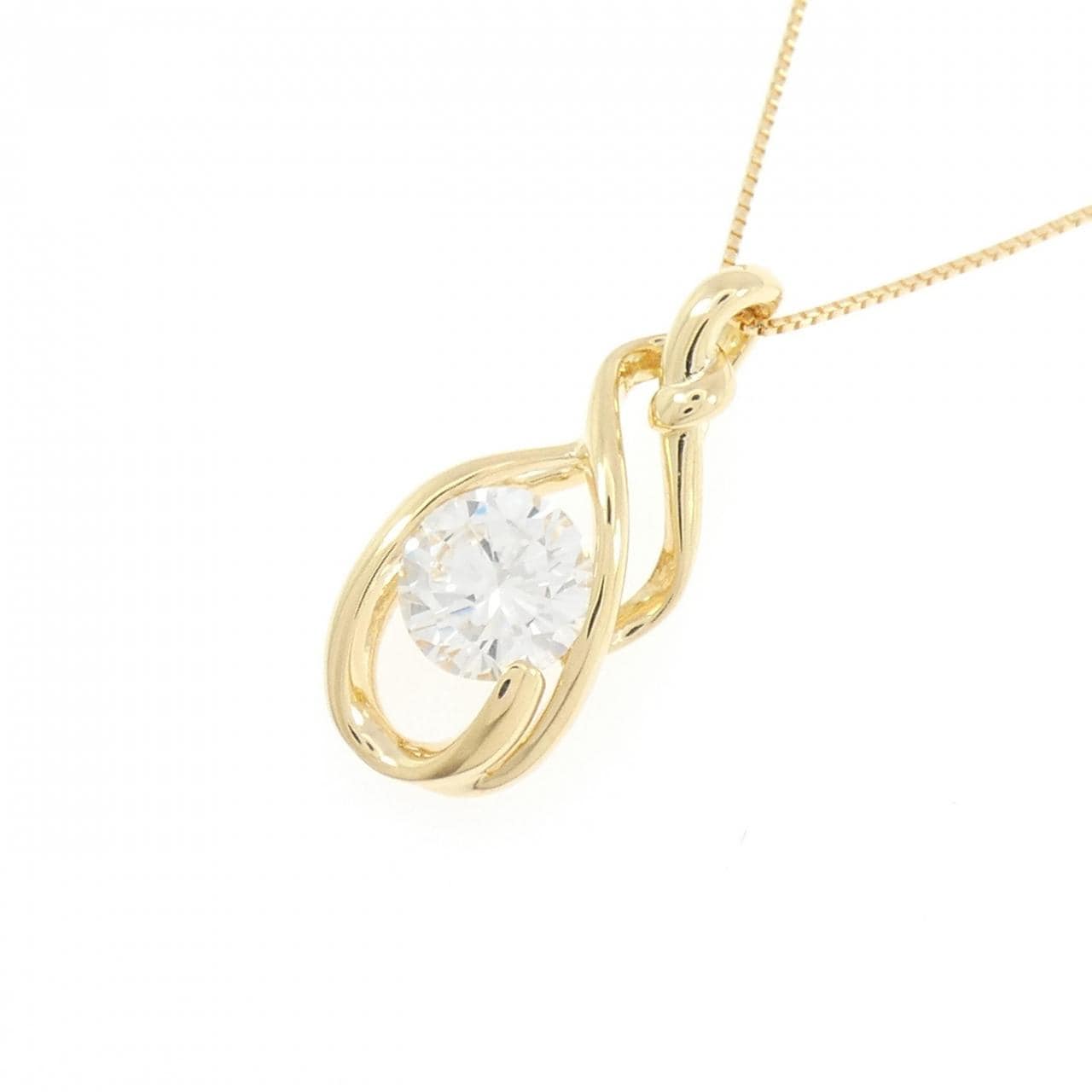 K18YG ダイヤモンド ネックレス 1.080CT