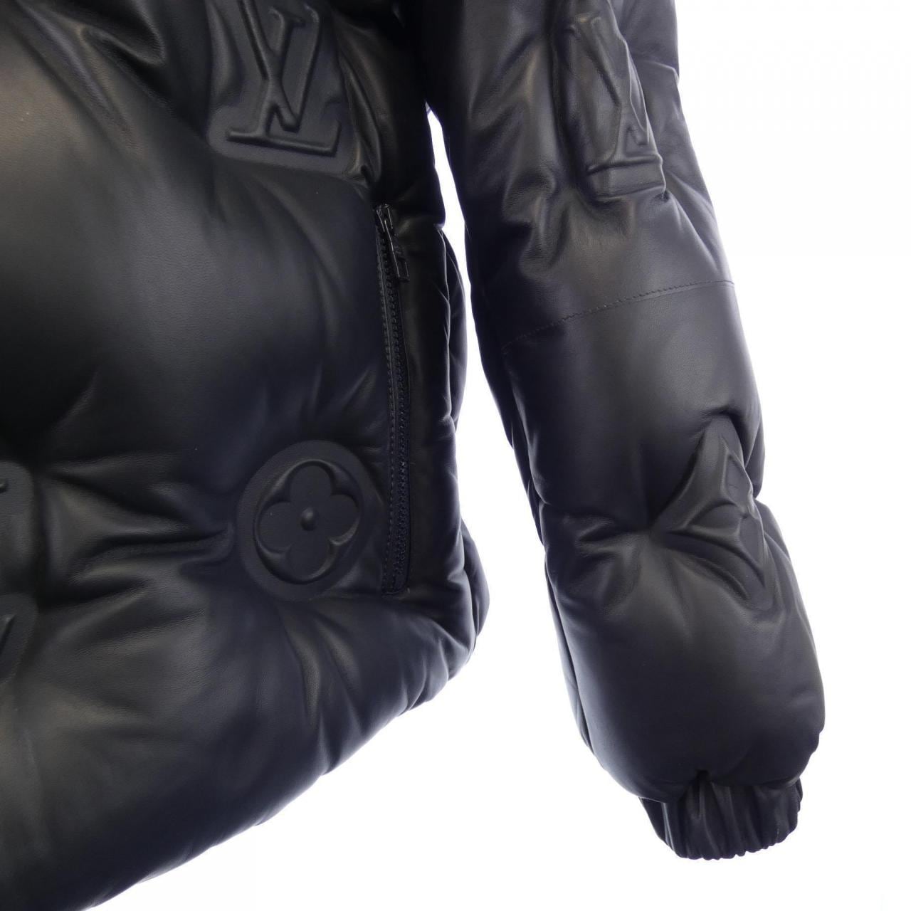 ルイヴィトン LOUIS VUITTON モノグラムレザーフーデッドダウンジャケット HOL15ETV8 ダウンジャケット