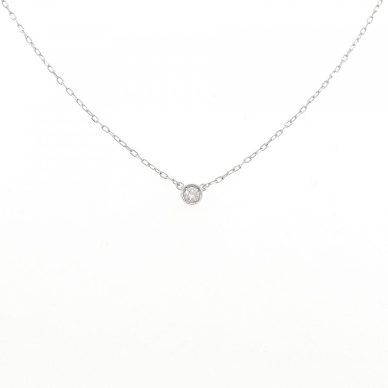 K18WG ダイヤモンド ネックレス 0.07CT