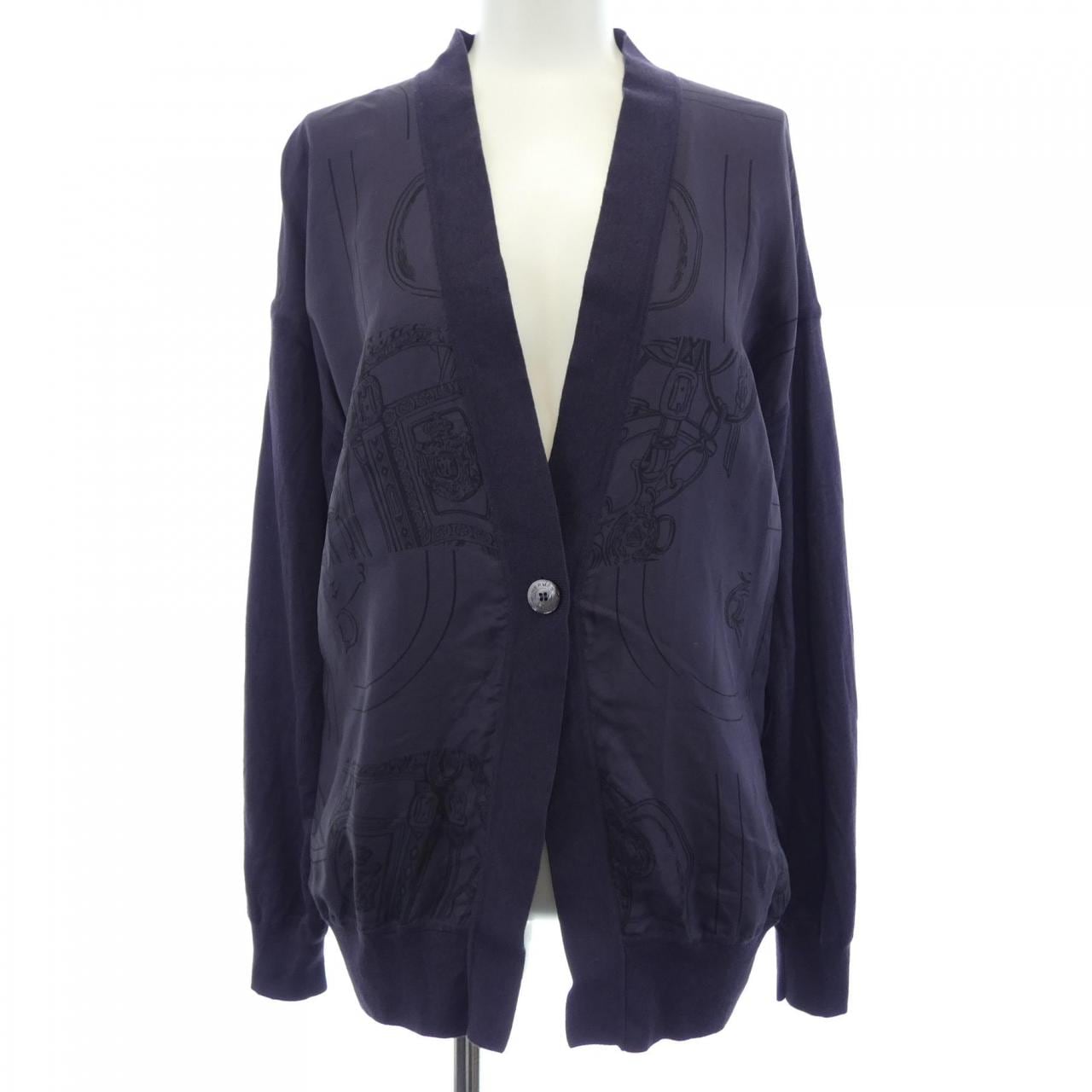 エルメス HERMES 4H2827DL ツイルレーヌ カーディガン