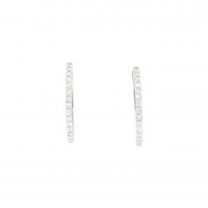 K18WG ダイヤモンド ピアス 0.30CT
