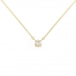 K18YG ソリティア ダイヤモンド ネックレス 0.26CT