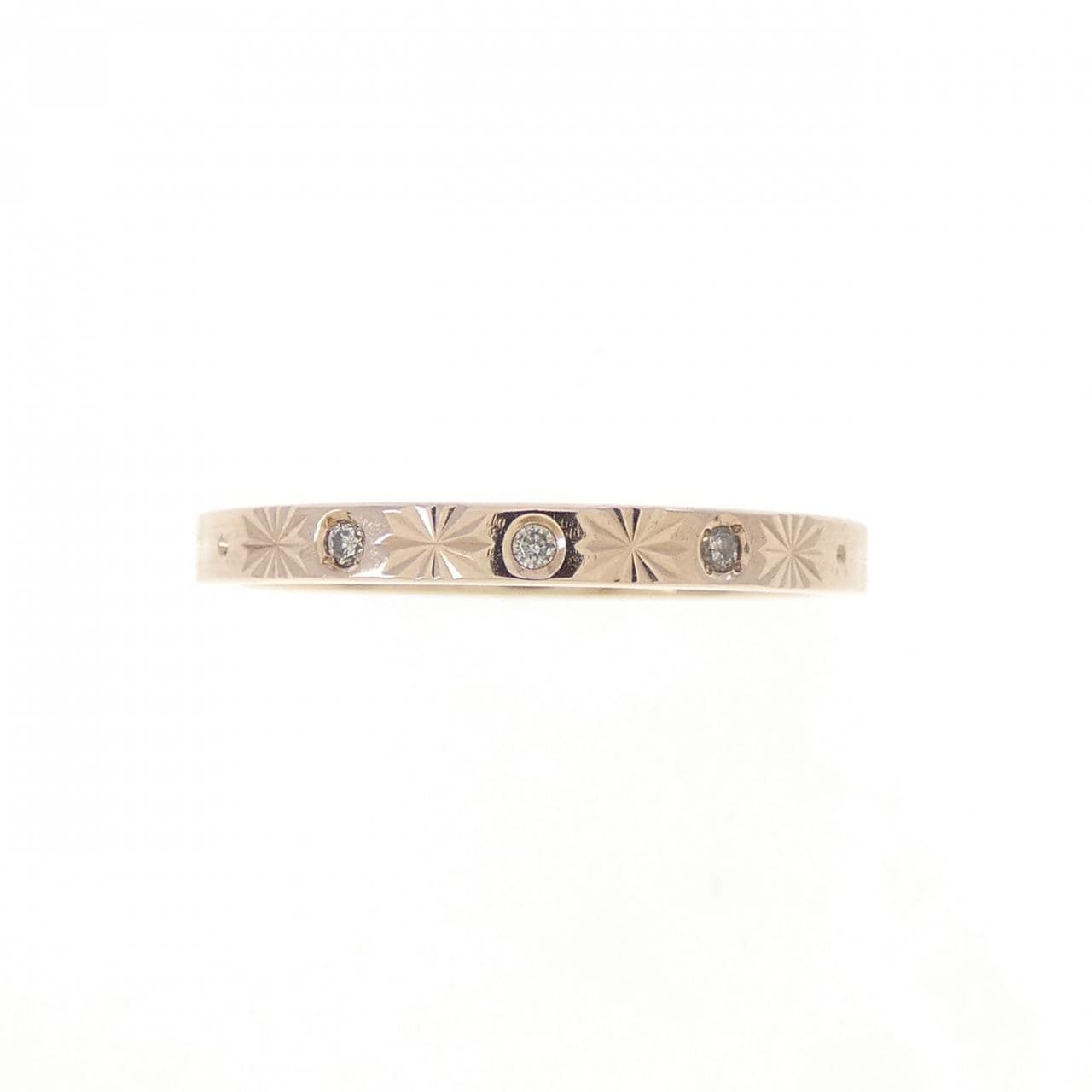 K18PG ダイヤモンド リング 0.01CT