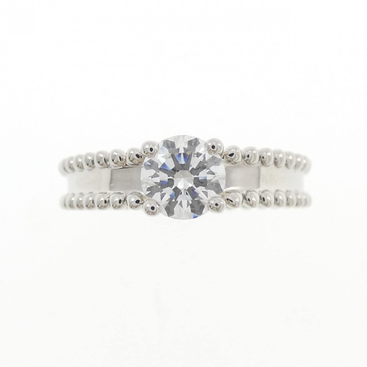 ヴァンクリーフ&アーペル エステル ソリティア リング 0.51CT E VVS2 3EXT