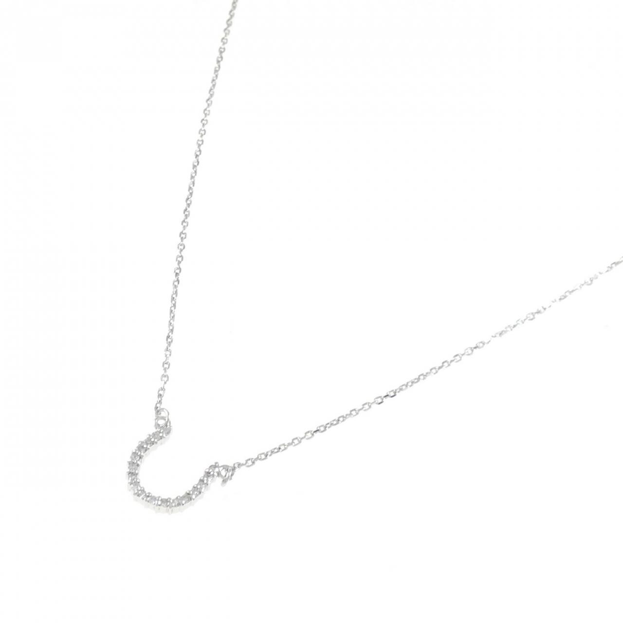 K10WG ダイヤモンド ネックレス 0.085CT