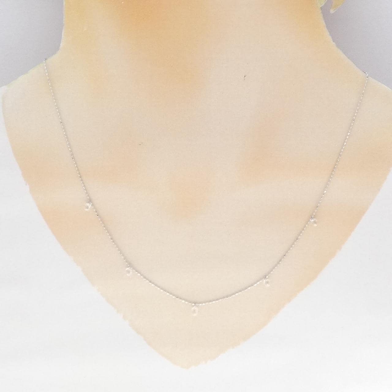 K18WG ダイヤモンド ネックレス 1.00CT