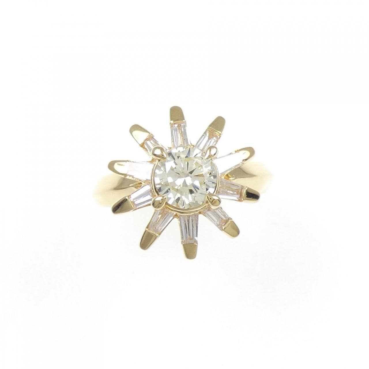 K18YG ダイヤモンド リング 0.678CT