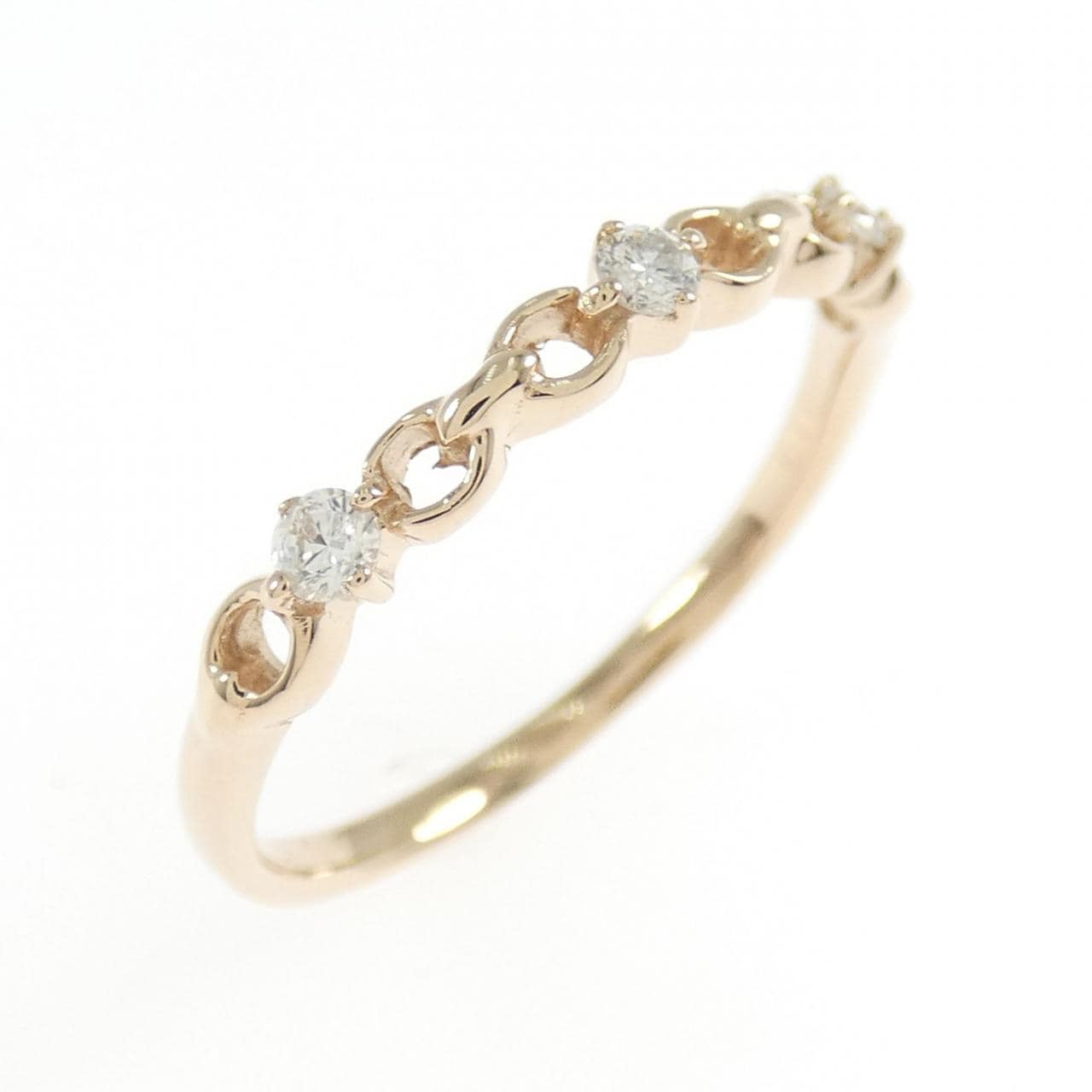 K18PG ダイヤモンド リング 0.10CT
