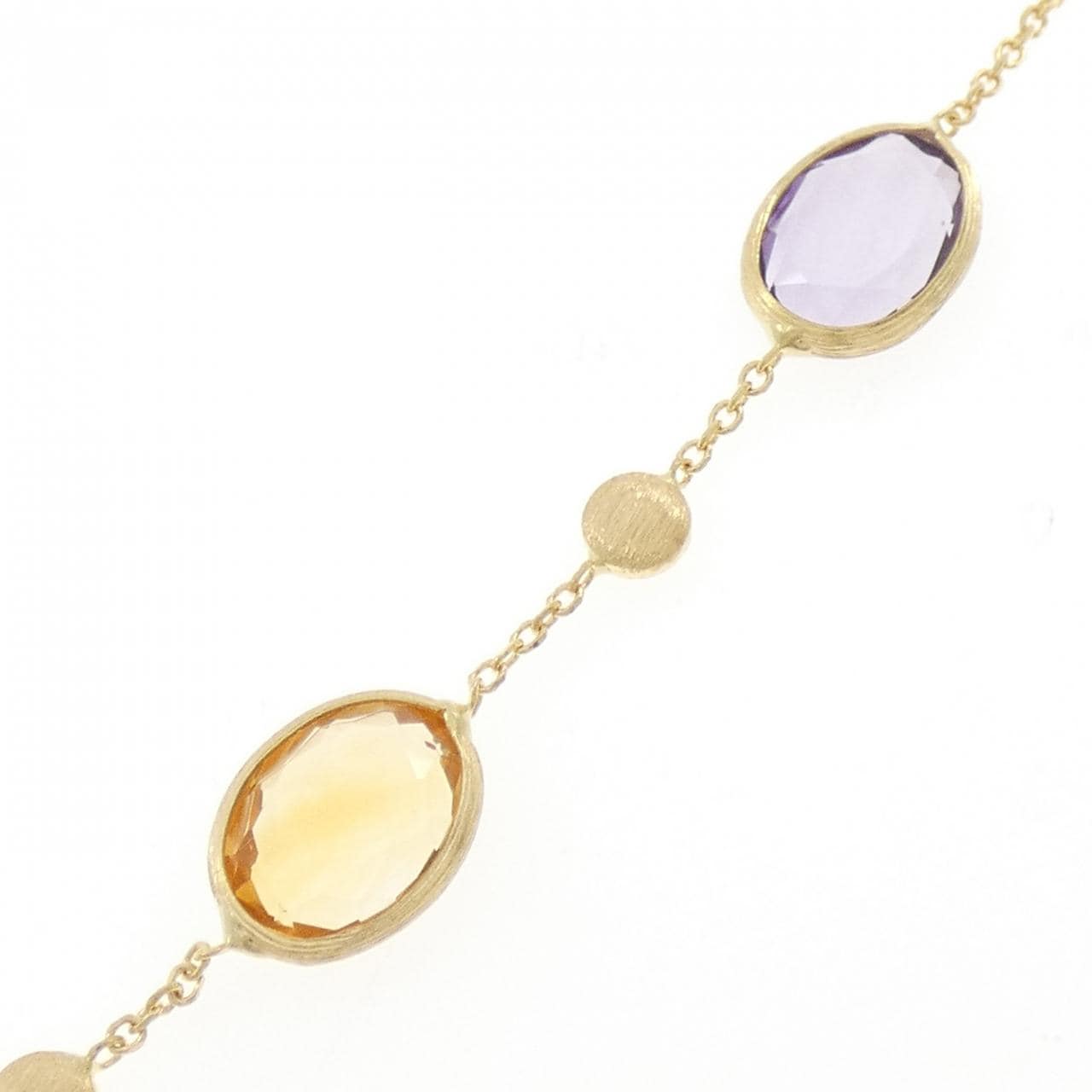 750YG カラーストーン ネックレス