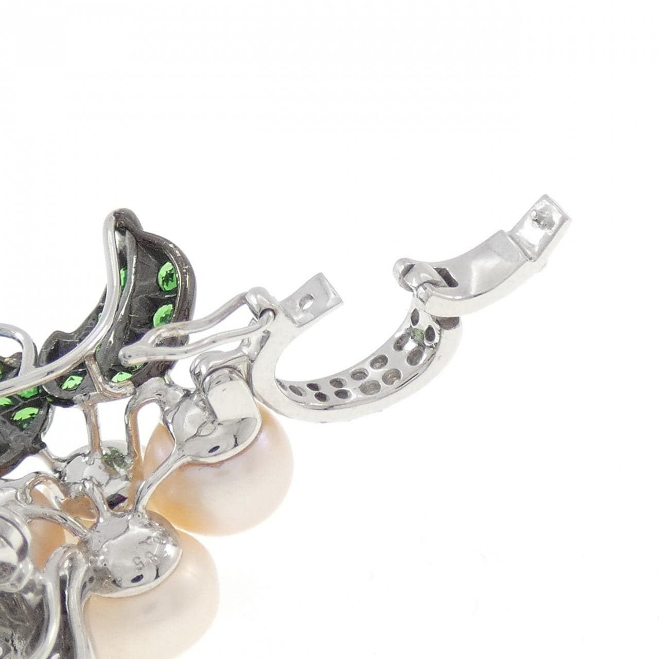 750WG/750BG バード カラーストーン ブローチ