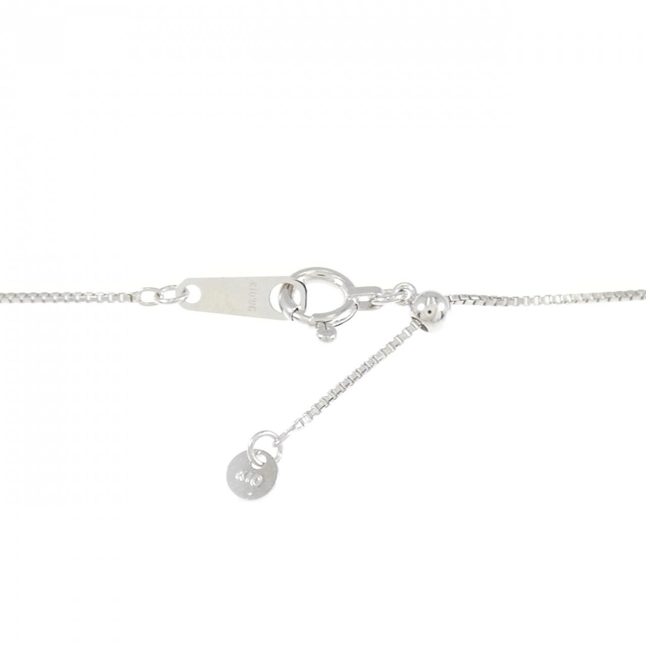 K14WG/K10WG ダイヤモンド ネックレス 0.20CT