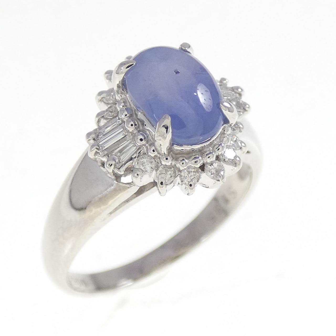 PT900星形藍寶石戒指1.85CT