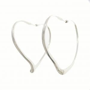 TIFFANY open heart hoop earrings