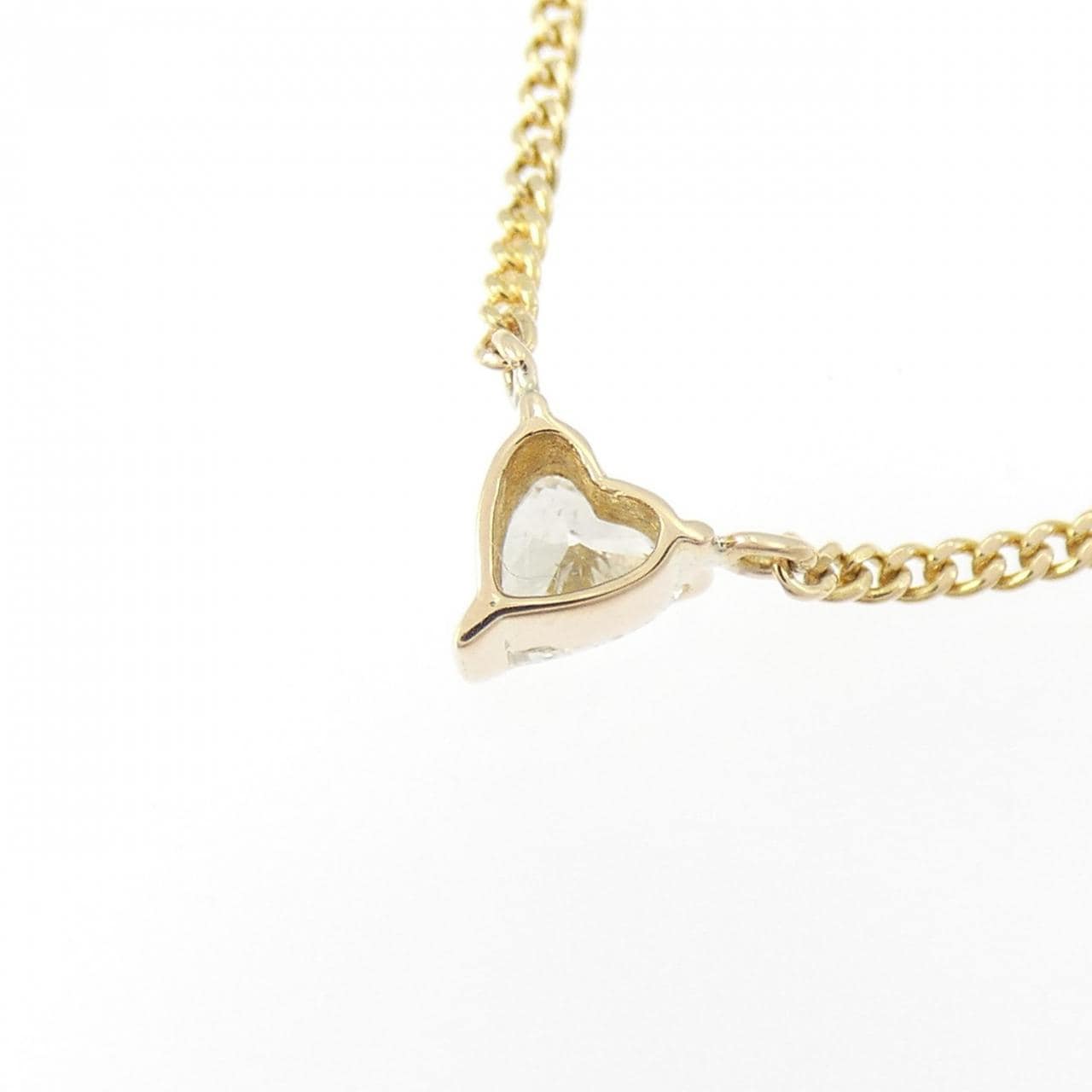 K18YG ハート ダイヤモンド ネックレス 0.16CT