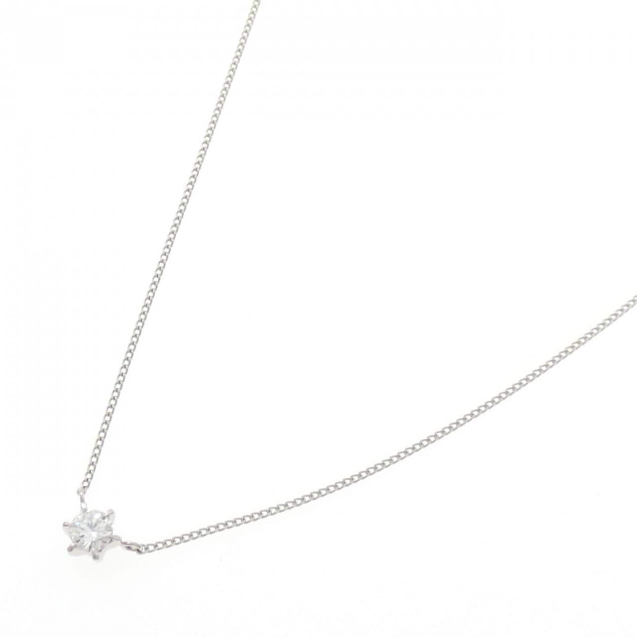 PT850 ソリティア ダイヤモンド ネックレス 0.22CT