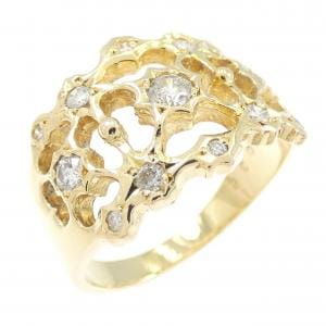 K18YG ダイヤモンド リング 0.36CT