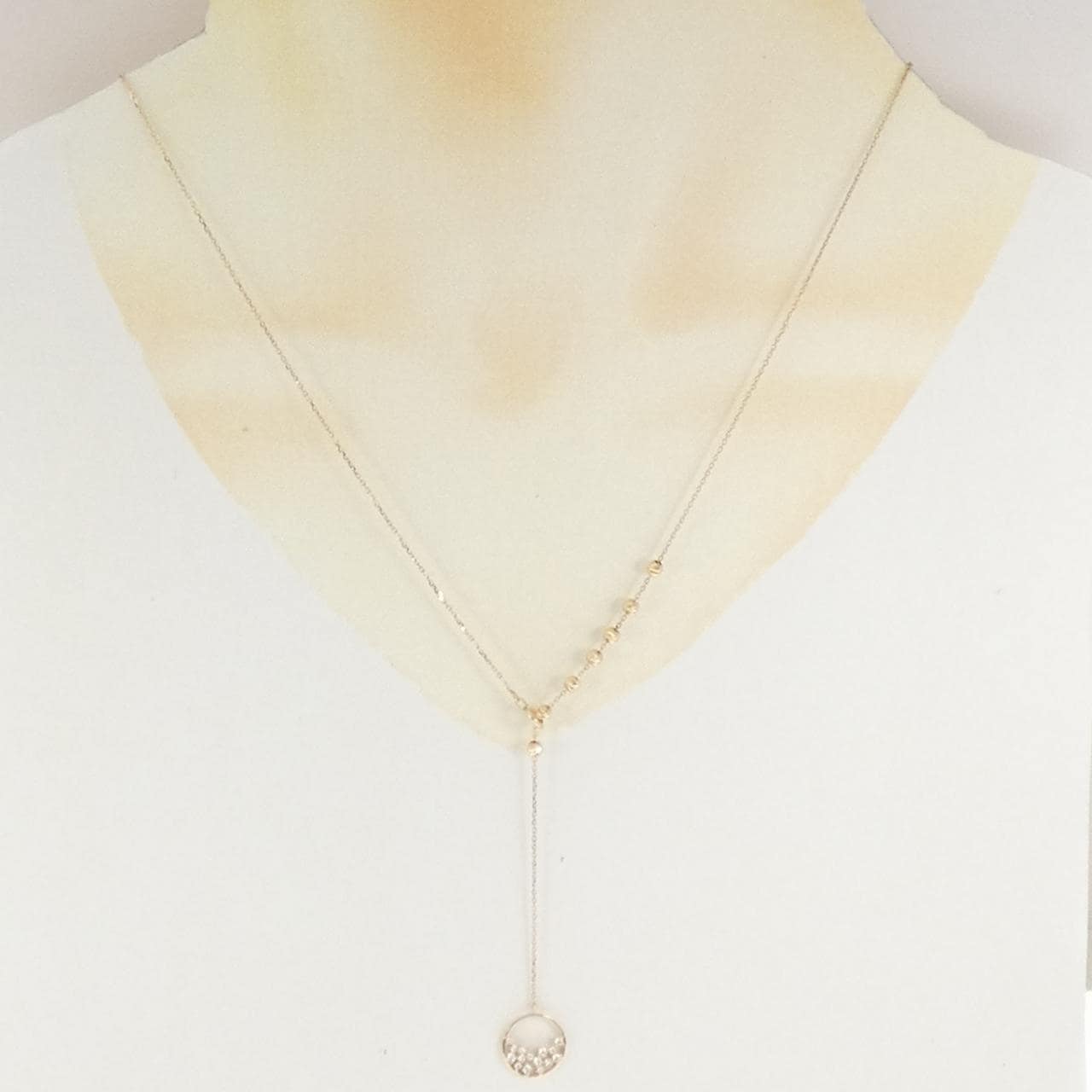 K10YG ダイヤモンド ネックレス 0.12CT