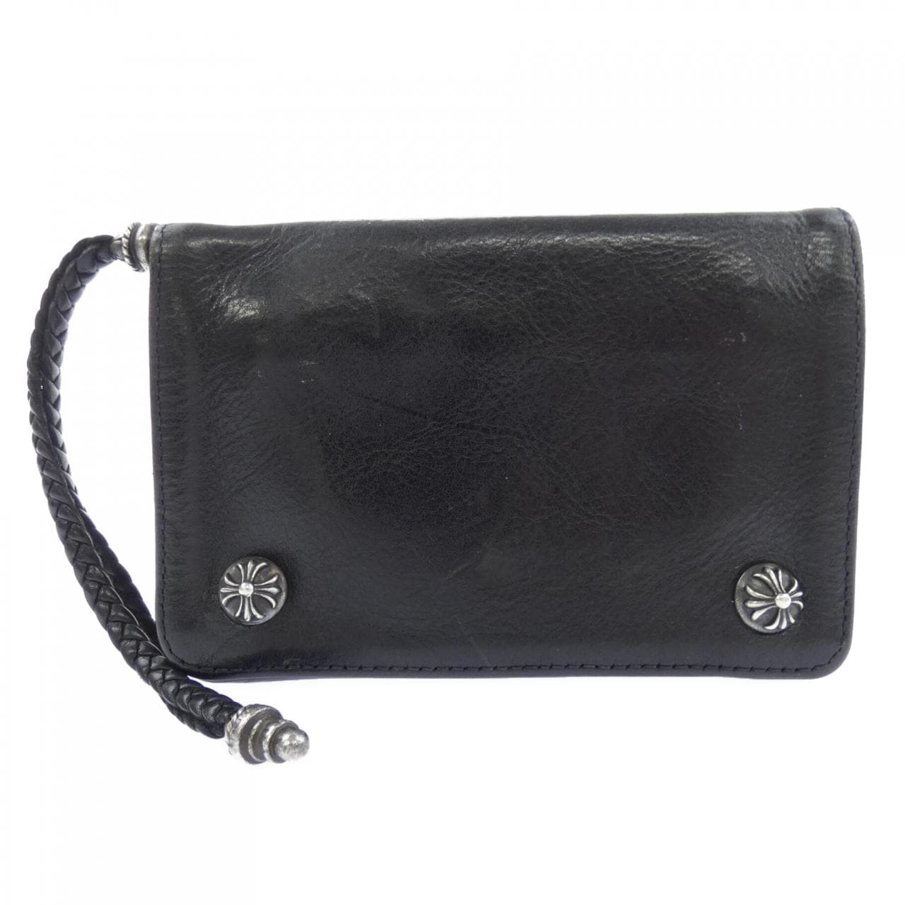 クロムハーツ CHROME HEARTS 2ZIP STRAP BLK 2246 304 0030 0200 WALLET