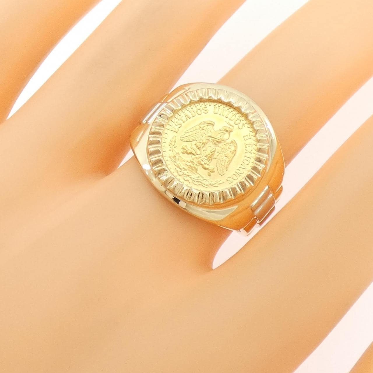 K18YG/PT900 リング