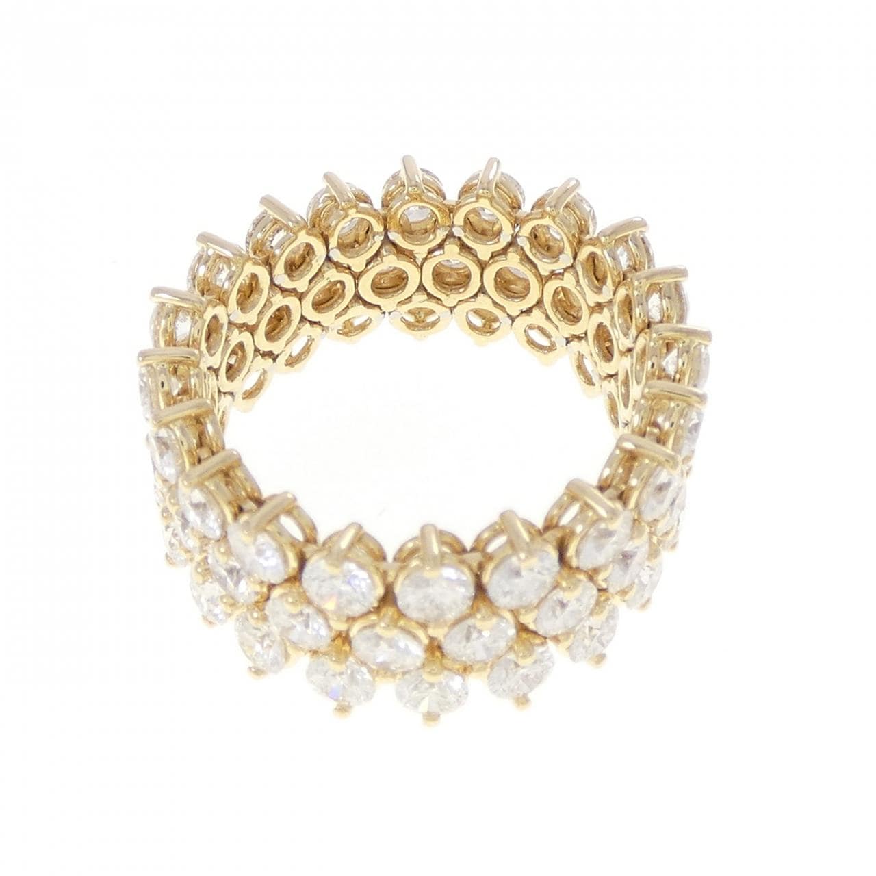 750YG フルエタニティ ダイヤモンド リング