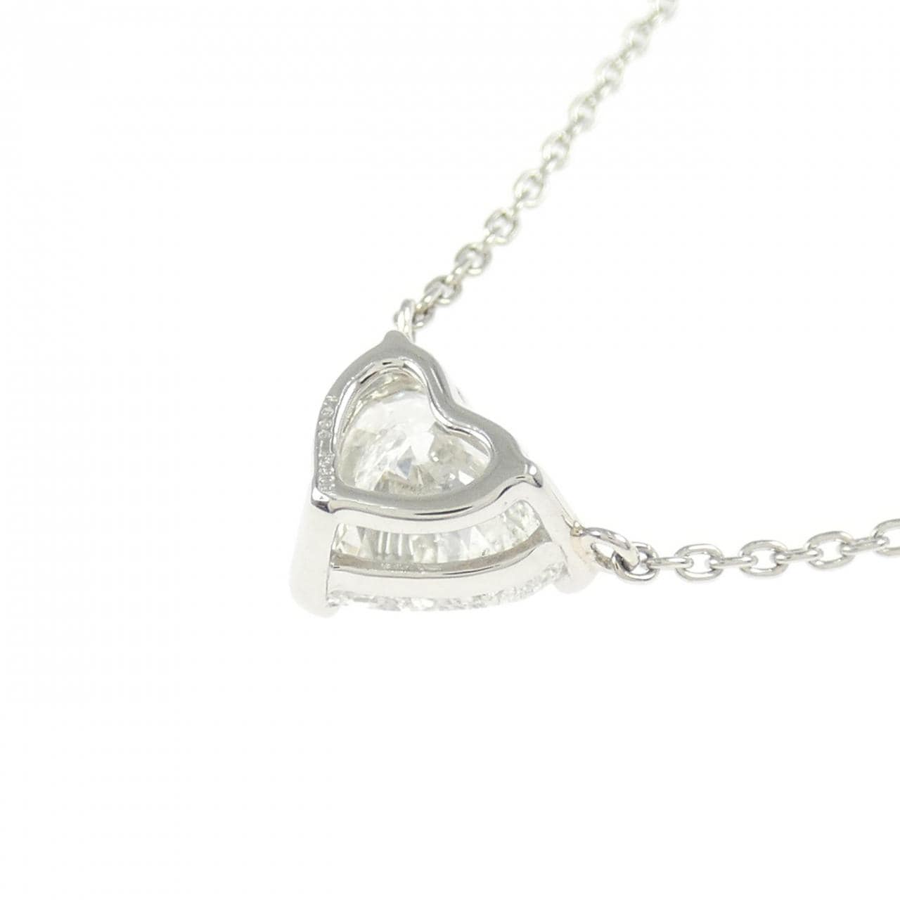 【リメイク】PT900/PT850 ダイヤモンド ネックレス 1.635CT G SI2 ハートシェイプ