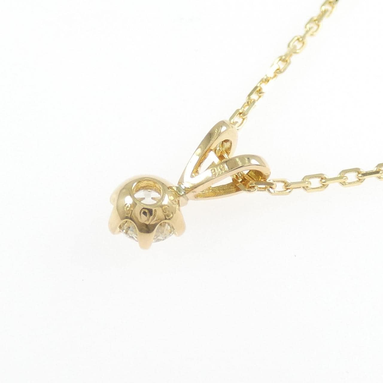 18K Yellow Gold Diamond Necklace 0.3705CT