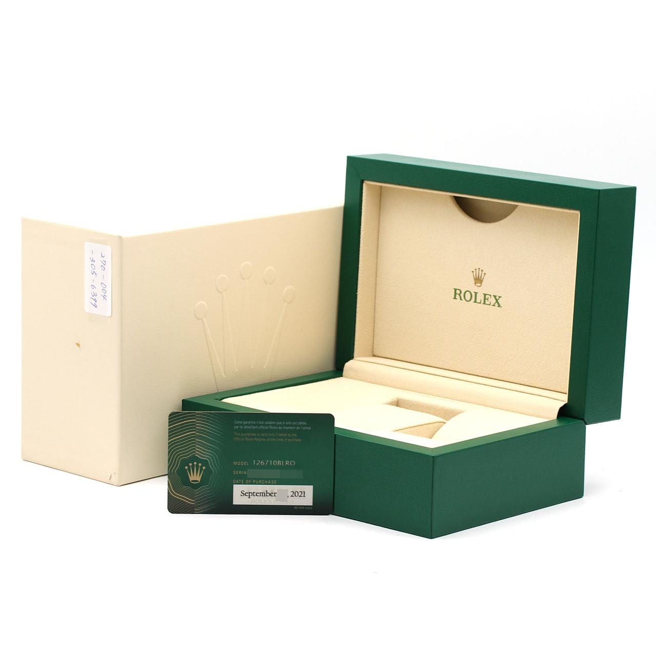 ロレックス GMTマスターⅡ 126710BLRO･3 SS 自動巻 ランダム番