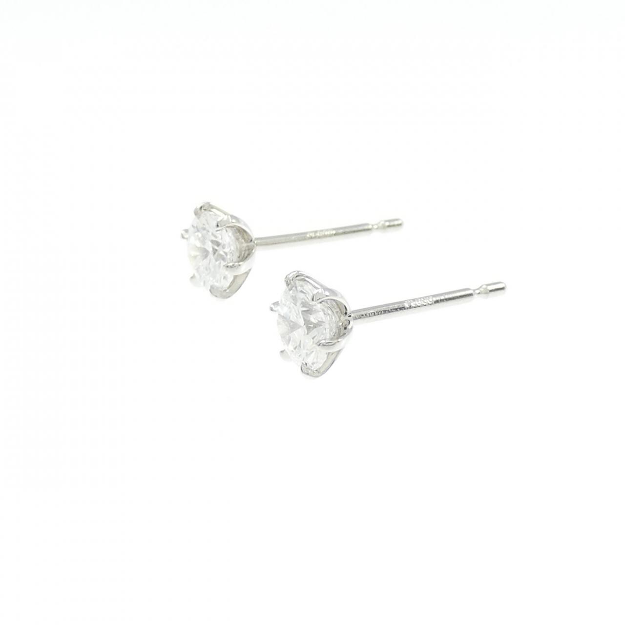 【リメイク】PT900/ST ダイヤモンド ピアス 0.306CT 0.319CT D-E VS2 VG-Good
