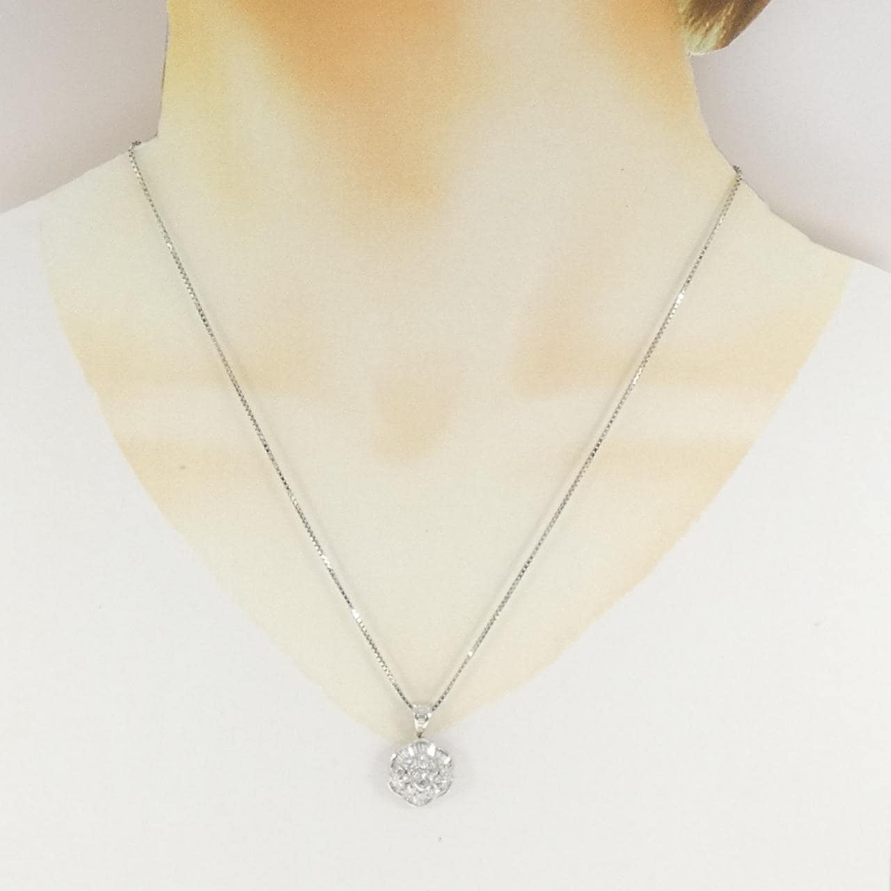 PT900/PT850 ダイヤモンド ネックレス 1.50CT