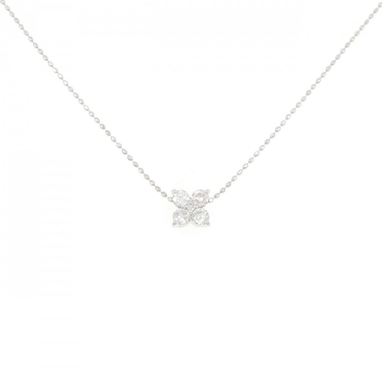 ポンテヴェキオ フラワー ダイヤモンド ネックレス 0.30CT