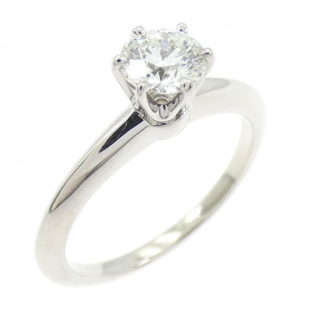 ティファニー クラシックソリティア リング 0.42CT I SI1 3EXT