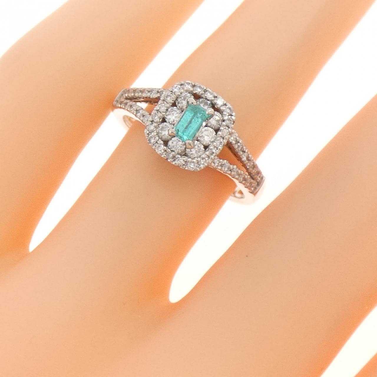 PT900 パライバトルマリン リング 0.14CT