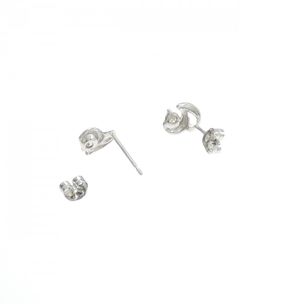 PT900 ダイヤモンド ピアス 0.16CT