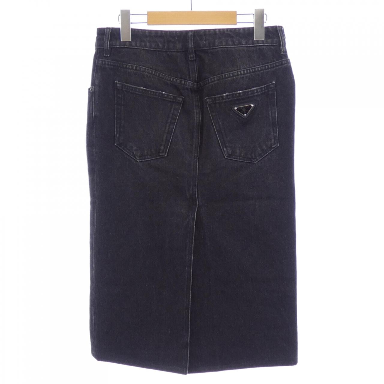 プラダ PRADA トライアングルロゴ デニムロング GFD163 S222 109N スカート