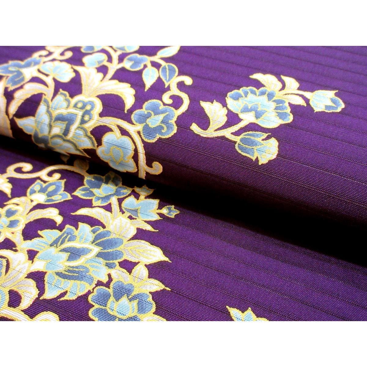 【未使用品】夏名古屋帯　絽塩瀬染帯　全通柄【岡重】