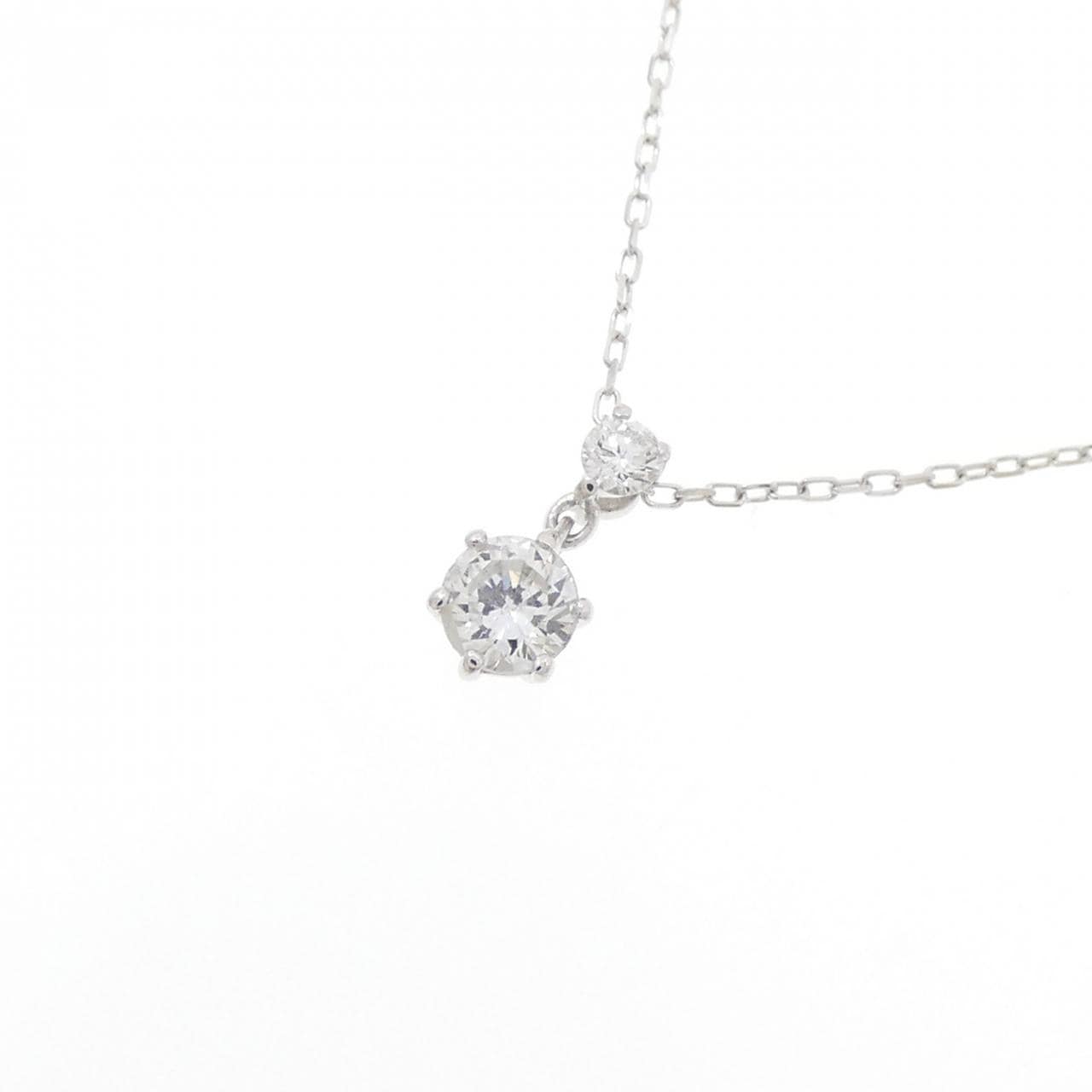 K10WG ダイヤモンド ネックレス 0.15CT