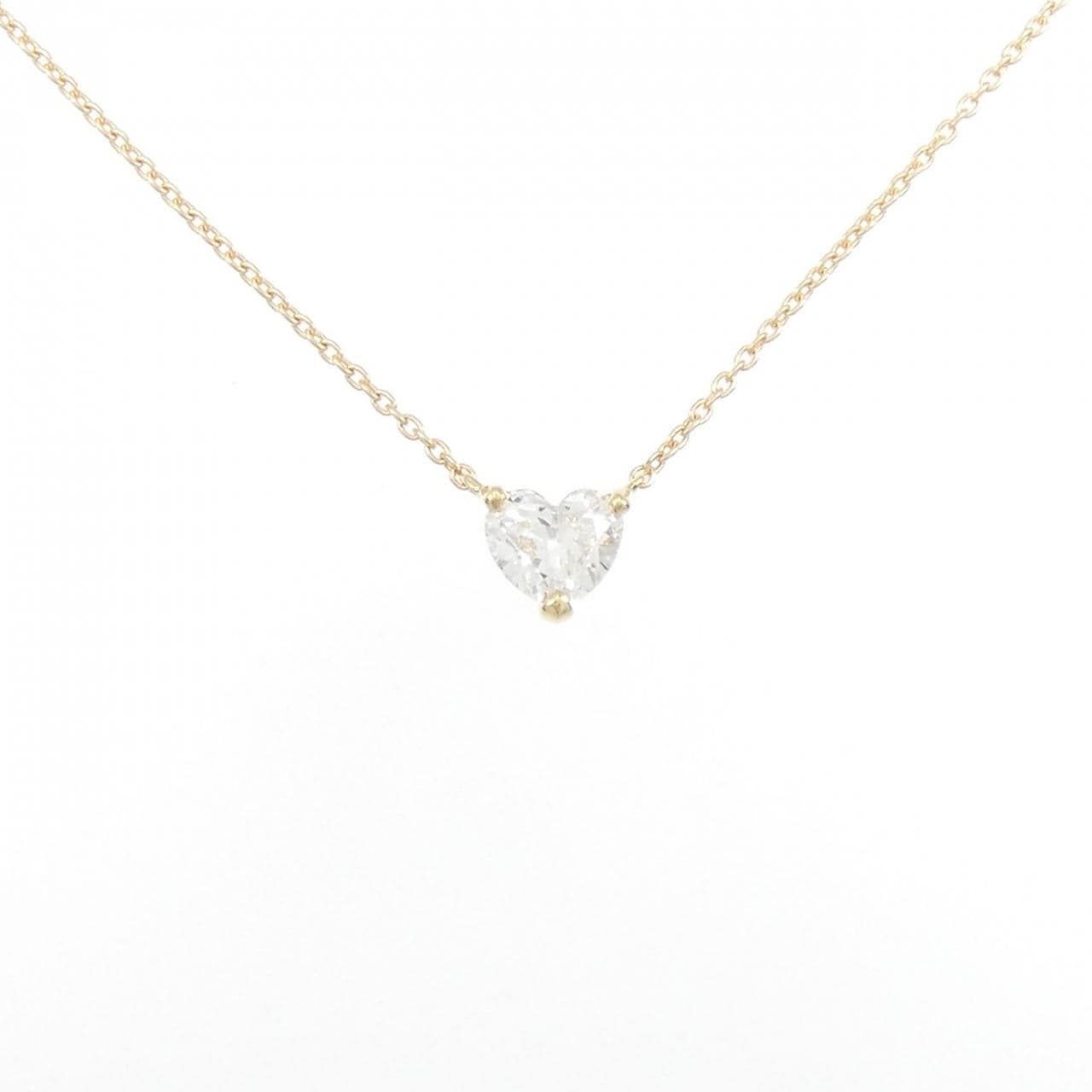 [Remake] K18YG Diamond Necklace 0.410CT H SI1 Heart Shape