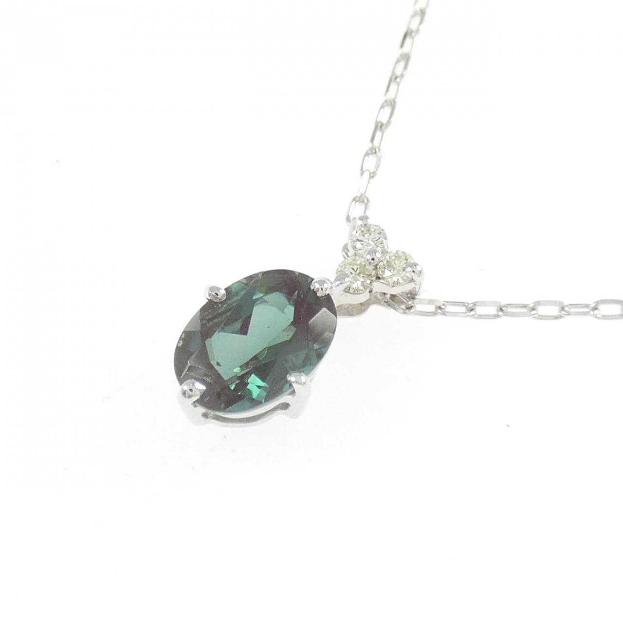 K18WG アンデシン ネックレス 0.76CT