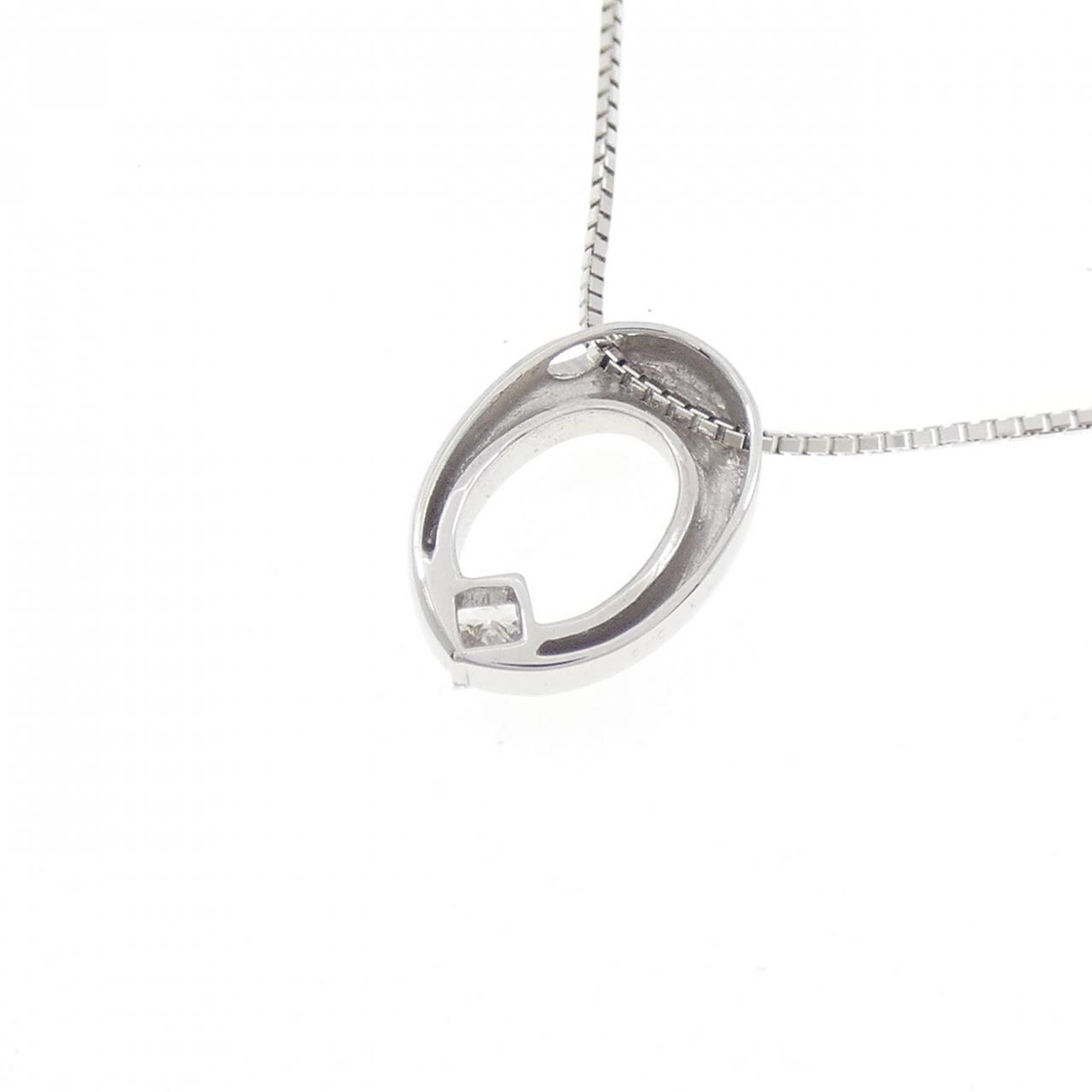 K18WG ダイヤモンド ネックレス 0.10CT