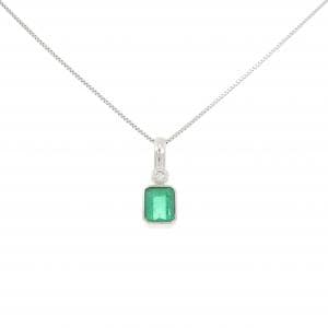 PT900/PT850 エメラルド ネックレス 0.82CT