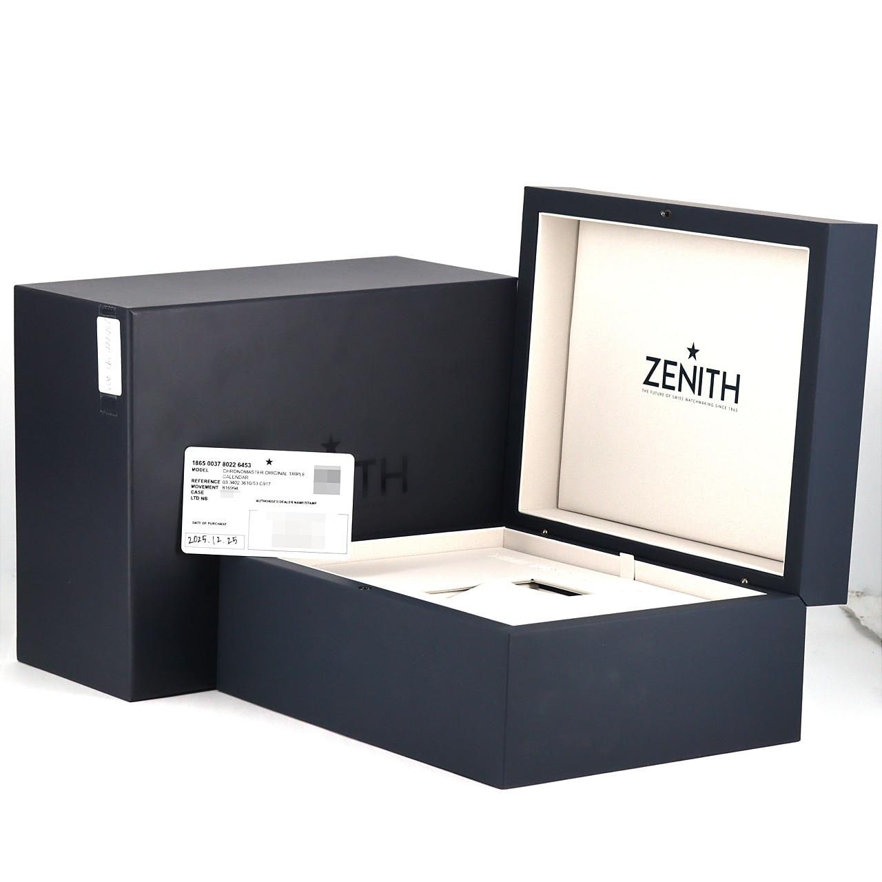 ゼニス クロノマスターオリジナルトリプルカレンダーアベンチュリン LTD 03.3402.3610/53.C917 SS 自動巻