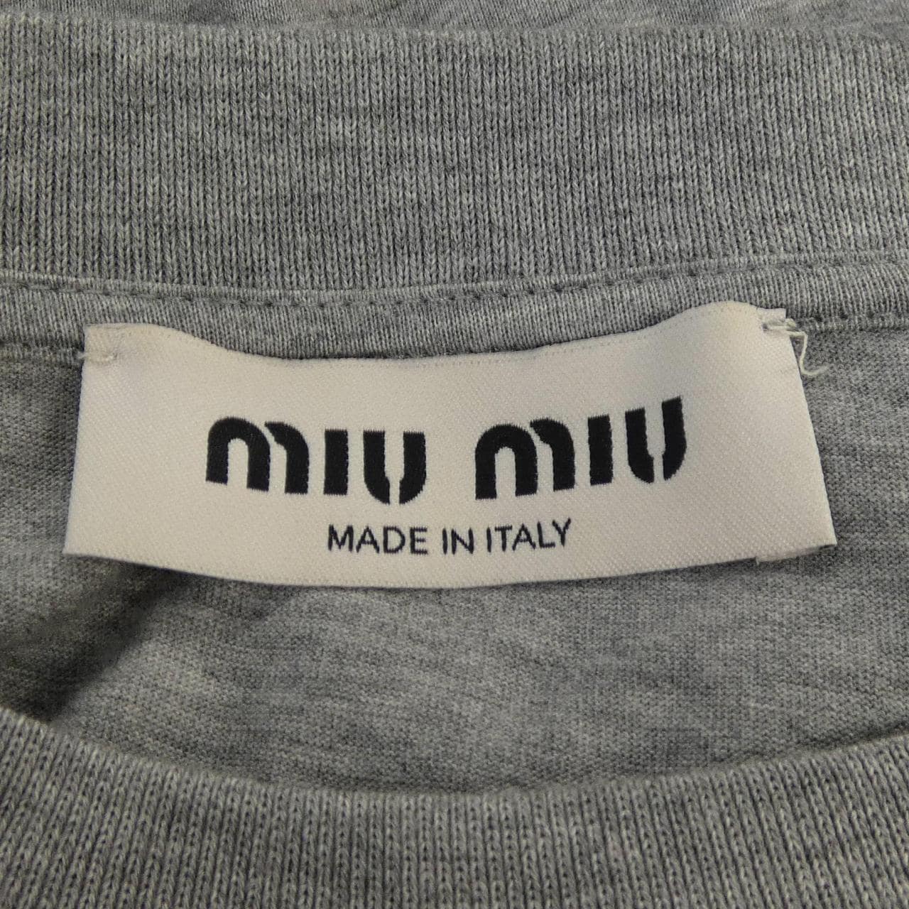ミュウミュウ MIU MIU MIU MIU ロゴ MJL862 S232 1YXT Tシャツ